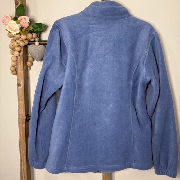 Columbia Soft Blue‎ Long Sleeve Full Zip Fleece Size Large - Picture 5 of 10